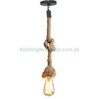 New Rope Hanging Light with E27 Holder – Retro Loft Ceiling Pendant Light (Bulb Not Included)